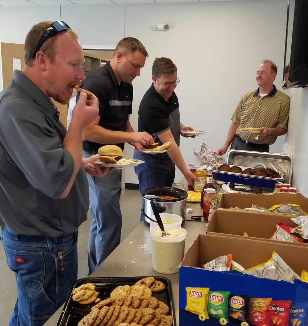 Waldinger's safety group sponsored a Memorial Day BBQ a