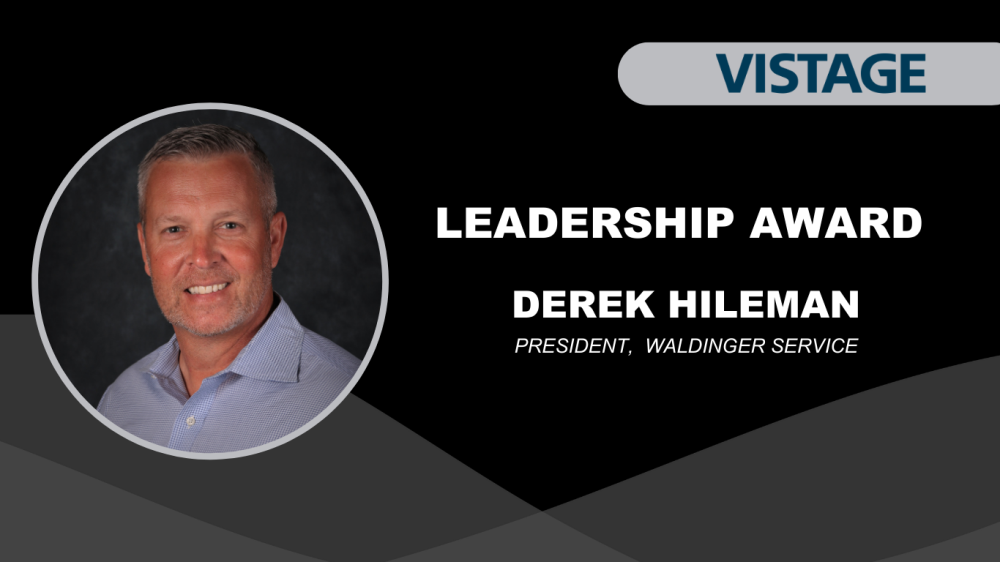 Vistage Leadership Award winner, Derek Hileman. Preside